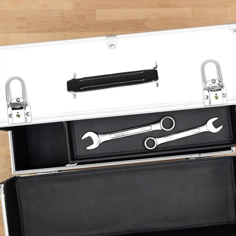 DIYEAH Audio Strip Handle - Vintage Guitar Amplifier Handle Made of Pu Leather Lightweight Replacement for Guitar Amp Speakers Black Color 8.3 X 2.4 X 0.5 Inches - Image 3